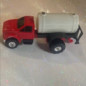 Red and White Toy Truck
